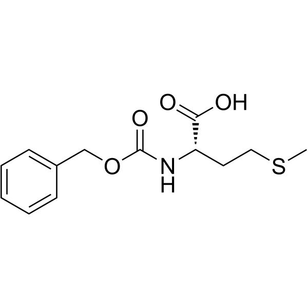 |N|-苄氧羰基-L-甲硫氨酸结构式
