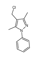 4-chloromethyl-3,5-dimethyl-1-phenyl-1H-pyrazole Structure