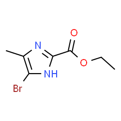 4-溴-5-甲基-1H-咪唑-2-羧酸乙酯结构式