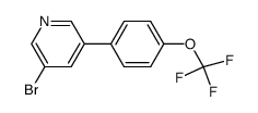3-Bromo-5-[4-(trifluoromethoxy)phenyl]-pyridine Structure
