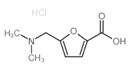 5-((二甲基氨基)甲基)呋喃-2-羧酸盐酸盐结构式