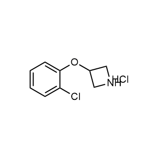 3-(2-氯苯氧基)氮杂环丁烷盐酸盐结构式