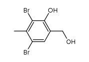 3,5-dibromo-2-hydroxy-4-methyl-benzyl alcohol Structure