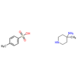 4-Methyl-4-piperidinamine 4-methylbenzenesulfonate (1:2)结构式