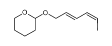 2-(((2E,4Z)-hexa-2,4-dien-1-yl)oxy)tetrahydro-2H-pyran结构式