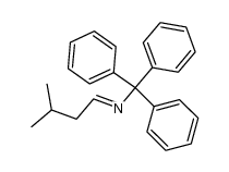 (E)-N-(3-methylbutylidene)-1,1,1-triphenylmethanamine Structure