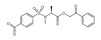 N-methyl-N-nosyl-L-alanine phenacyl ester Structure