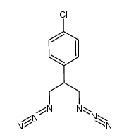 2-(4-chlorophenyl)propane-1,3-diazide结构式