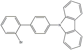 9-(2'-溴-4-联苯基)咔唑结构式
