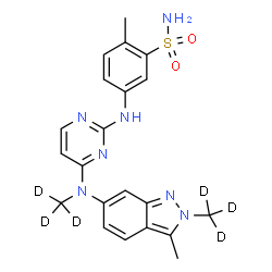 Pazopanib-d6结构式