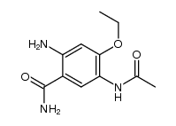 5-acetamido-2-amino-4-ethoxybenzamide结构式