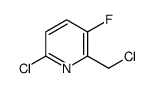 6-chloro-2-(chloromethyl)-3-fluoropyridine Structure