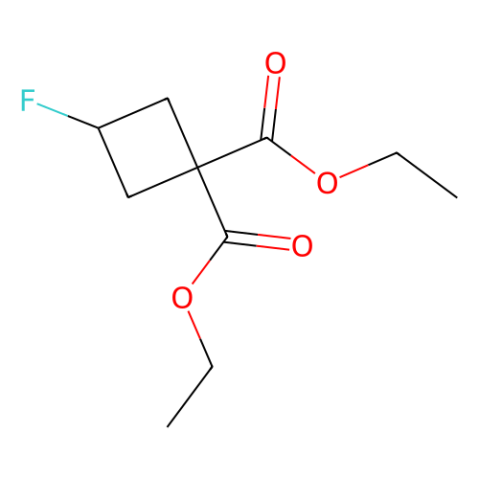 1,1-diethyl 3-fluorocyclobutane-1,1-dicarboxylate结构式
