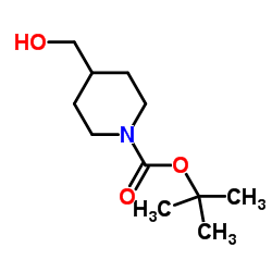 N-Boc-4-哌啶甲醇结构式