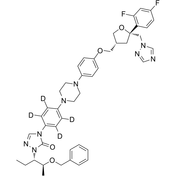 O-Benzyl Posaconazole-d4 Structure