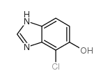 1H-苯并咪唑-5-醇,4-氯结构式