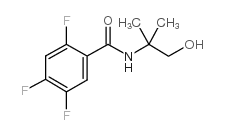 2,4,5-三氟-n-(1-羟基-2-甲基丙烷-2-基)苯甲酰胺结构式