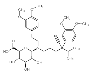 诺维拉帕米N-β-D-葡糖醛酸结构式