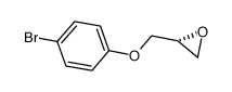 (R)-2-((4-溴苯氧基)甲基)环氧乙烷结构式