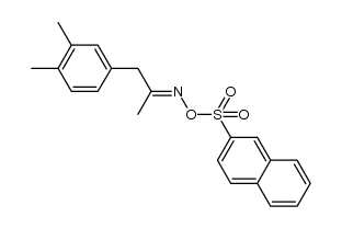 1-(3,4-dimethylphenyl)propan-2-one O-naphthalen-2-ylsulfonyl oxime Structure