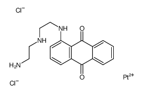 1-[2-(2-aminoethylamino)ethylamino]anthracene-9,10-dione,platinum(2+),dichloride Structure