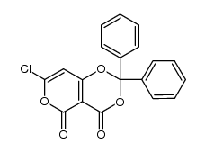 7-chloro-2,2-diphenyl-4,5-dioxopyrano[4,3-d]-1,3-dioxin结构式