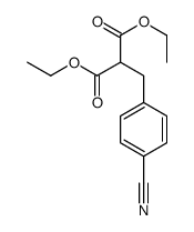 diethyl 2-[(4-cyanophenyl)methyl]propanedioate Structure
