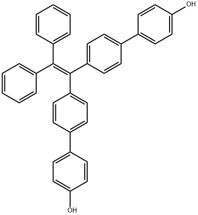 [1,1-二(4-羟基联苯基)-2,2-二苯基]乙烯结构式