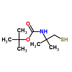 Carbamic acid, (2-mercapto-1,1-dimethylethyl)-, 1,1-dimethylethyl ester (9CI)结构式