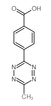 4-(6-甲基-1,2,4,5-四嗪-3-基)苯甲酸结构式