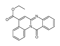 ethyl 12-oxoquinolino[2,1-b]quinazoline-5-carboxylate结构式