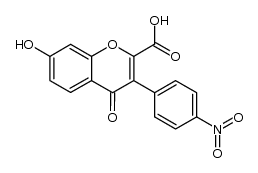 7-hydroxy-3-(4-nitro-phenyl)-4-oxo-4H-chromene-2-carboxylic acid结构式
