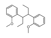 1-methoxy-2-[4-(2-methoxyphenyl)hexan-3-yl]benzene结构式