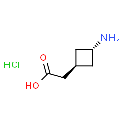 反式(3-氨基环丁基)乙酸盐酸盐结构式