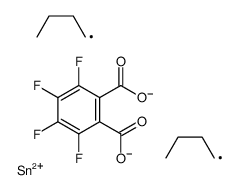 3,3-dibutyl-6,7,8,9-tetrafluoro-2,4,3-benzodioxastannepine-1,5-dione结构式