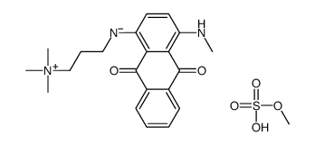 3-[[9,10-二氢-4-甲氨基-9,10-二氧-1-蒽基]氨基]-N,N,N-三甲基-1-丙铵硫酸甲酯结构式