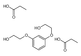 2-[3-(2-hydroxyethoxy)phenoxy]ethanol,propanoic acid Structure