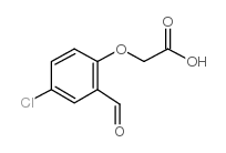 (4-氯-2-甲酰基苯氧基)乙酸结构式
