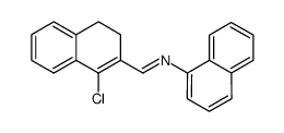 (1-chloro-3,4-dihydro-naphthalen-2-ylmethylene)-naphthalen-1-ylamine Structure