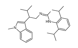 1-[2,6-di(propan-2-yl)phenyl]-3-[3-methyl-2-(1-methylindol-3-yl)butyl]urea Structure
