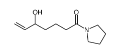 5-hydroxy-1-(pyrrolidin-1-yl)hept-6-en-1-one结构式
