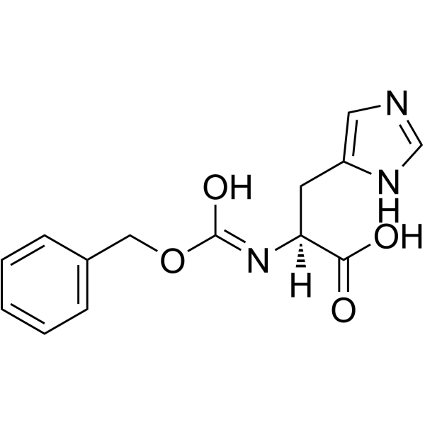 N-Cbz-L-组氨酸结构式