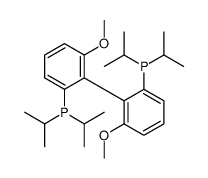 (S)-(-)-2,2'-Bis(di-i-propylphosphino)-6,6'-dimethoxy-1,1'-biphenyl,min. Structure