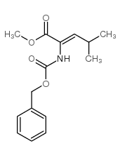 2-Cbz-氨基-4-甲基-2-戊烯酸甲酯结构式