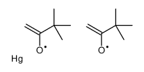 bis(3,3-dimethyl-2-oxobutyl)mercury Structure