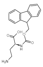 (S)-2-(Fmoc-氨基)-4-氨基丁酸结构式