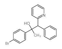 2-Pyridineethanol, a-(4-bromophenyl)-a-methyl-b-phenyl-结构式