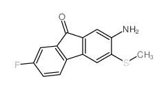 9H-Fluoren-9-one,2-amino-7-fluoro-3-(methylthio)- Structure