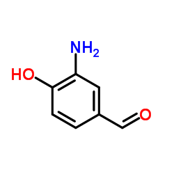 3-氨基-4-羟基苯甲醛结构式