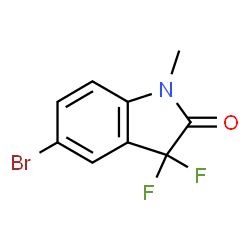 5-bromo-3,3-difluoro-1-methyl-2,3-dihydro-1H-indol-2-one Structure